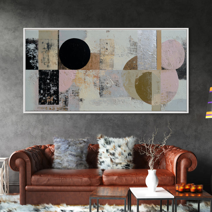 Silver Ocean Moonlight Scene Canvas Print, Monochrome Art, Art Prints, Living Room Decor, Fine Art, Mono, Apartment Decor, MON-2x1-39
