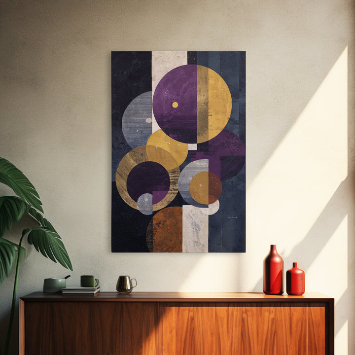 Purple Night Sky Canvas Print, Monochrome Art, Printable Art, Living Room Decor, Oil Painting, Mono, Minimalist Wall Art, MON-2x3-95