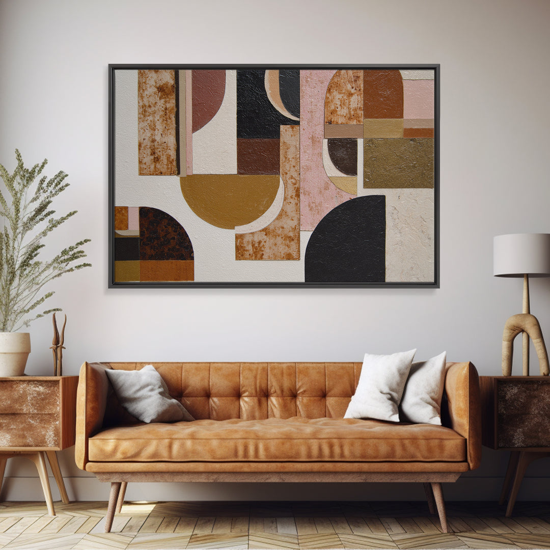Brown Leather and Whiskey Still Life Framed Canvas Print, Monochrome Art, Dark Academia Decor, Living Room Decor, Mono, MON-3x2-27