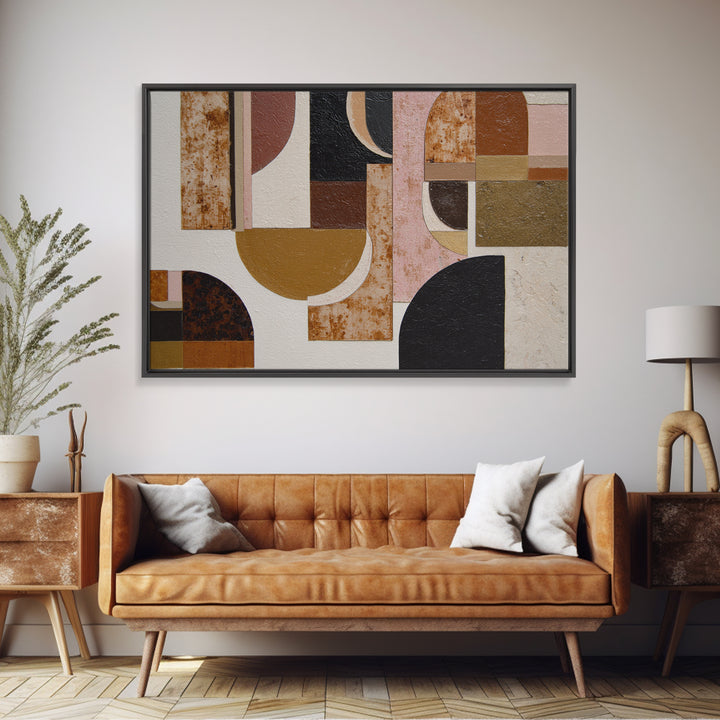 Brown Leather and Whiskey Still Life Framed Canvas Print, Monochrome Art, Dark Academia Decor, Living Room Decor, Mono, MON-3x2-27