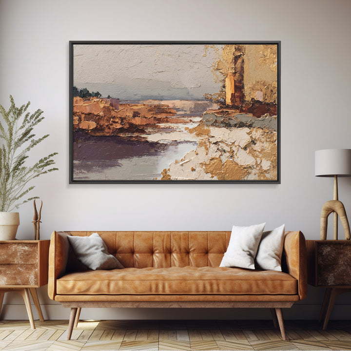 Brown Leather and Whiskey Still Life Canvas Print, Monochrome Art, Bedroom Decor, Living Room Decor, Mono, Abstract Painting, MON-3x2-3