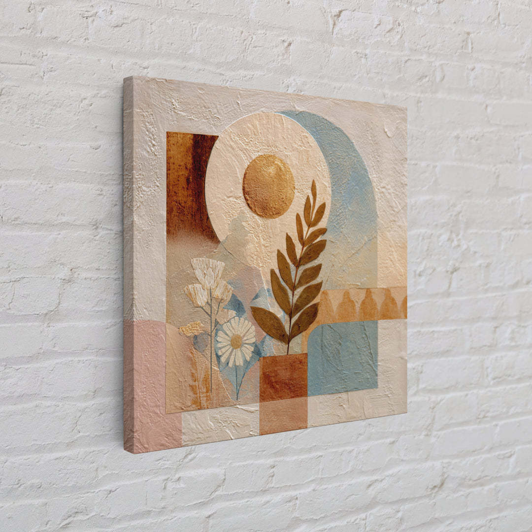 Camel Silhouette Beneath Crescent Moon Canvas Print, Moroccan Art, Modern Decor, Living Room Decor, Fine Art, Marrakesh, MOR-1x1-59