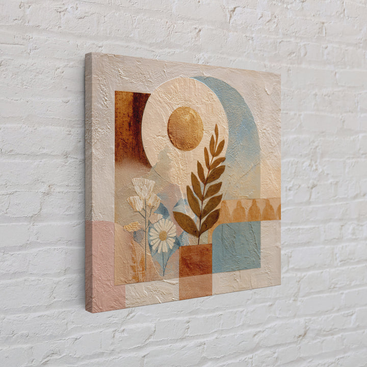 Camel Silhouette Beneath Crescent Moon Canvas Print, Moroccan Art, Modern Decor, Living Room Decor, Fine Art, Marrakesh, MOR-1x1-59