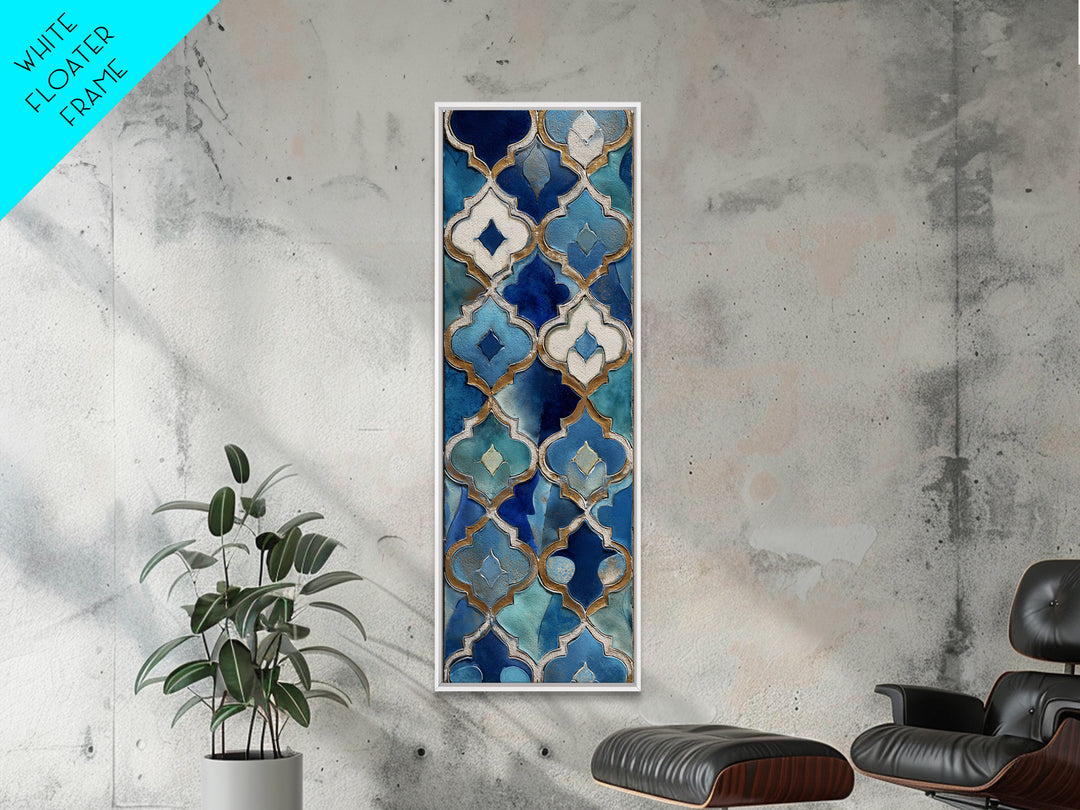 Islamic Geometric Rosette Canvas Print, Moroccan Art, Set of 3 Prints, Living Room Decor, Abstract Art, Marrakesh, Modern Rug, MOR-1x3-48