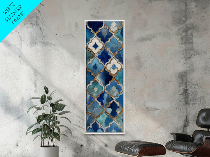 Islamic Geometric Rosette Canvas Print, Moroccan Art, Set of 3 Prints, Living Room Decor, Abstract Art, Marrakesh, Modern Rug, MOR-1x3-48