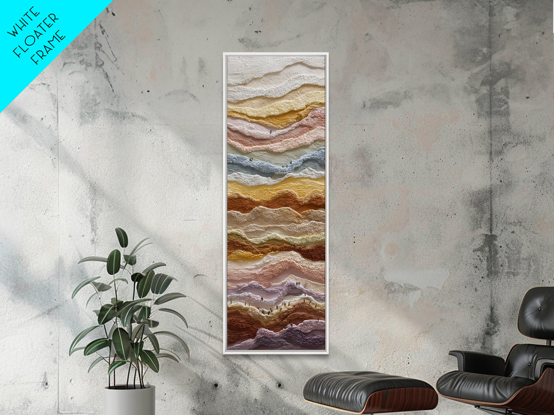 Sahara Dune Waves Framed Canvas Print, Moroccan Art, Gallery Decor, Living Room Decor, Fine Art, Marrakesh, Home Decor, MOR-1x3-80