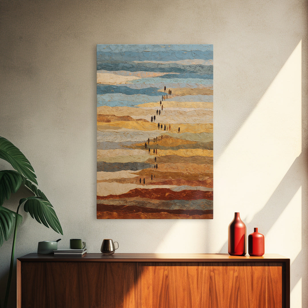 Sahara Dune Waves Framed Canvas Print, Moroccan Art, Gallery Decor, Living Room Decor, Fine Art, Marrakesh, Home Decor, MOR-2x3-28