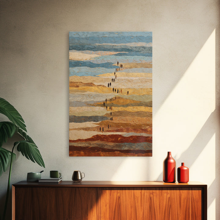 Sahara Dune Waves Framed Canvas Print, Moroccan Art, Gallery Decor, Living Room Decor, Fine Art, Marrakesh, Home Decor, MOR-2x3-28