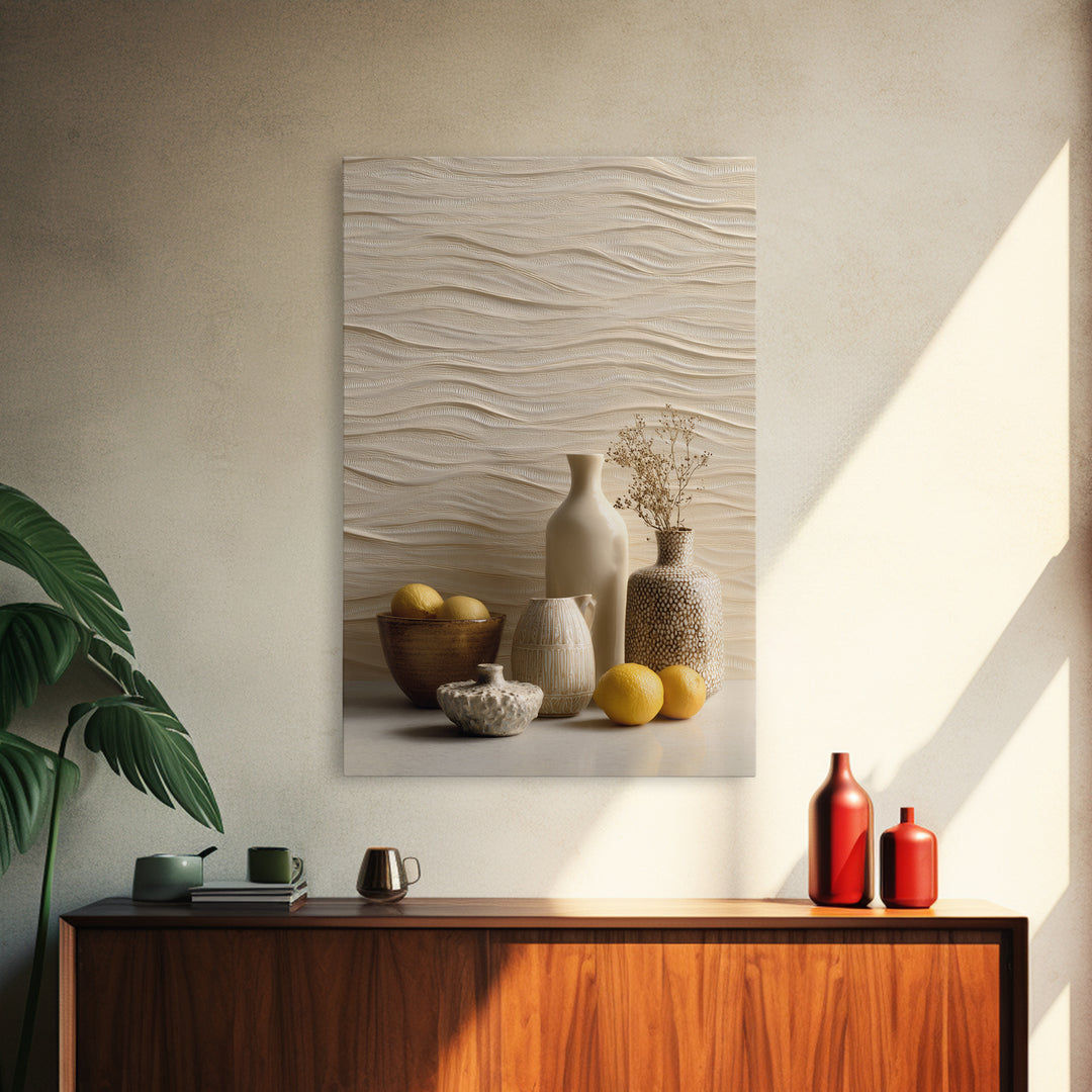 Sahara Dune Waves Framed Canvas Print, Moroccan Art, Boho Wall Art, Living Room Decor, Fine Art, Marrakesh, Map Wall Art, MOR-2x3-52