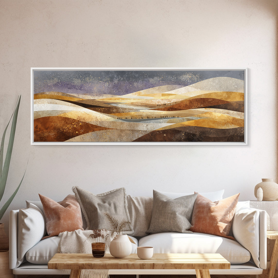 Sahara Dune Waves Canvas Print, Moroccan Art, Neutral Decor, Living Room Decor, Fine Art, Marrakesh, Wall Decor, Art Prints, MOR-3x1-36