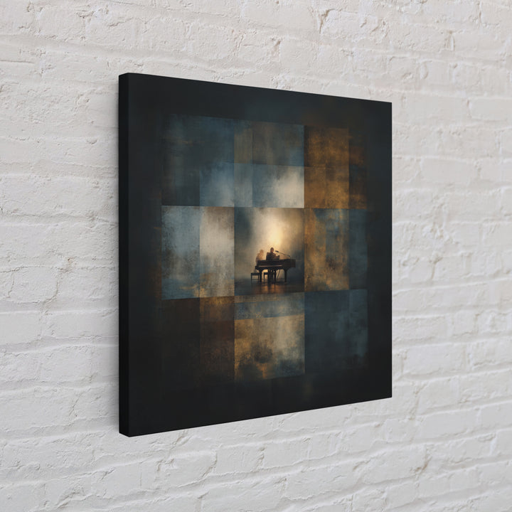 Album Cover Abstract Grid Canvas Print, Music Studio Art, Painting from Photo, Studio Decor, Abstract Art, Rhythm, MSA-1x1-18