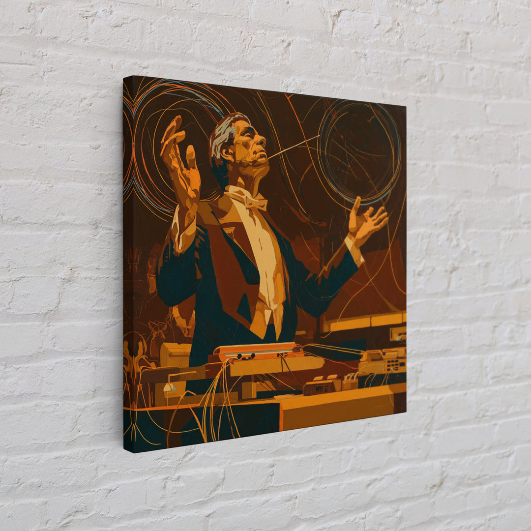 Orchestra Conductor Hands Canvas Print, Music Studio Art, Metal Wall Art, Studio Decor, Fine Art, Rhythm, Music Posters, MSA-1x1-20