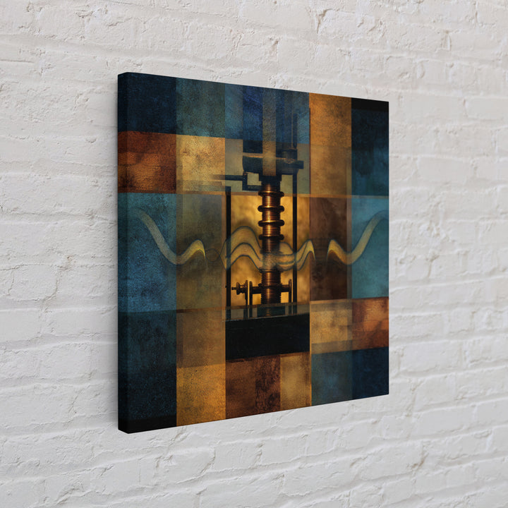 Album Cover Abstract Grid Canvas Print, Music Studio Art, Music Lover Gift, Studio Decor, Fine Art, Rhythm, Textured Painting, MSA-1x1-90