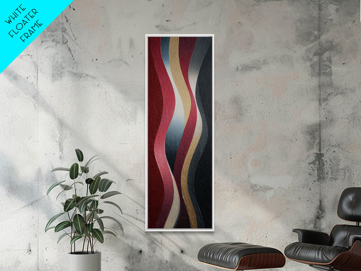 Abstract Rhythm Lines Like Painted Music Canvas Print, Music Studio Art, Wall Art, Studio Decor, Abstract Art, Rhythm, MSA-1x3-35