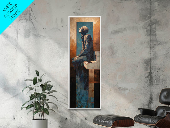 Synthesizer Knobs and Neon Reflections Framed Canvas Print, Music Studio Art, Music Lover Gift, Studio Decor, Fine Art, Rhythm, MSA-1x3-46
