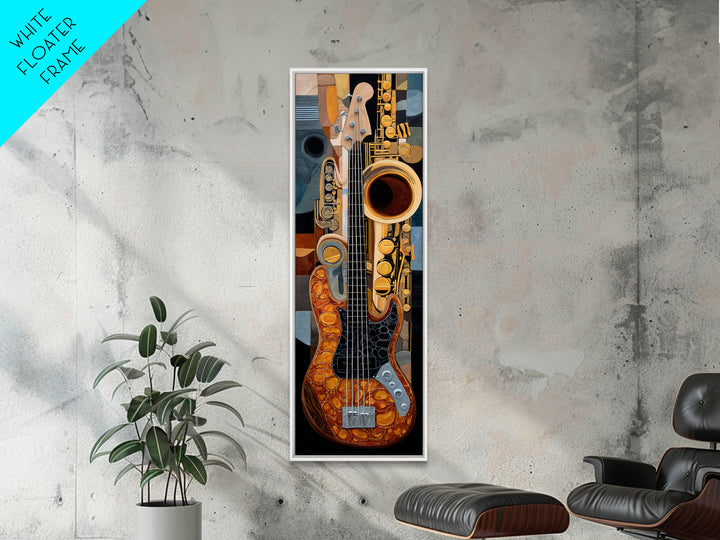 Bass Guitar Closeup Canvas Print, Music Studio Art, Teen Room Decor, Studio Decor, Fine Art, Rhythm, Art Print, MSA-1x3-49