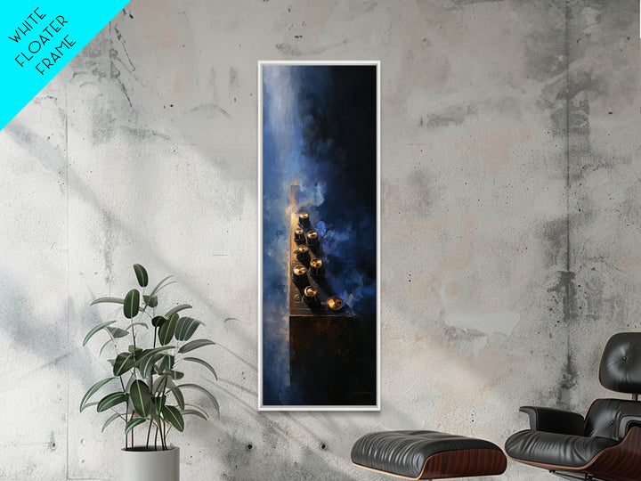 Synthesizer Knobs and Neon Reflections Canvas Print, Music Studio Art, Fine Art Print, Studio Decor, Fine Art, Rhythm, MSA-1x3-94