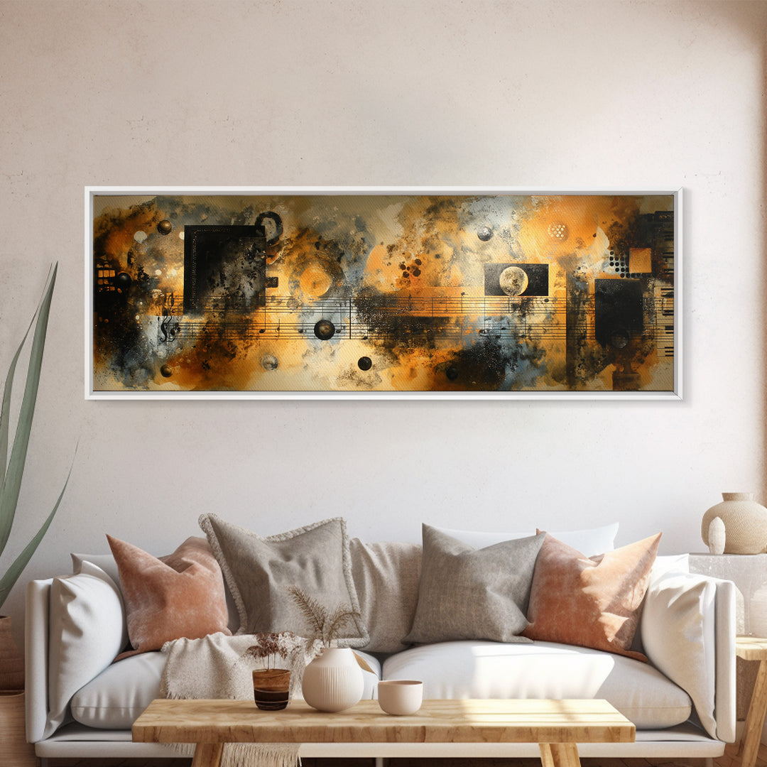 Soundproof Foam Pattern Transformed into Art Canvas Print, Music Studio Art, Art Commission, Studio Decor, Fine Art, Rhythm, MSA-3x1-83
