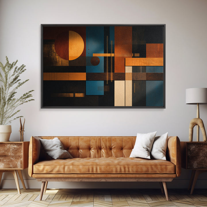 Album Cover Abstract Grid Framed Canvas Print, Music Studio Art, Wall Art Printable, Studio Decor, Abstract Art, Rhythm, MSA-3x2-46