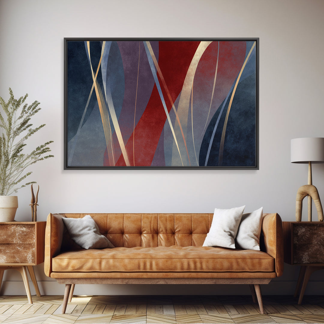 Abstract Rhythm Lines Like Painted Music Canvas Print, Music Studio Art, Paul Mccartney, Studio Decor, Fine Art, Rhythm, MSA-3x2-51