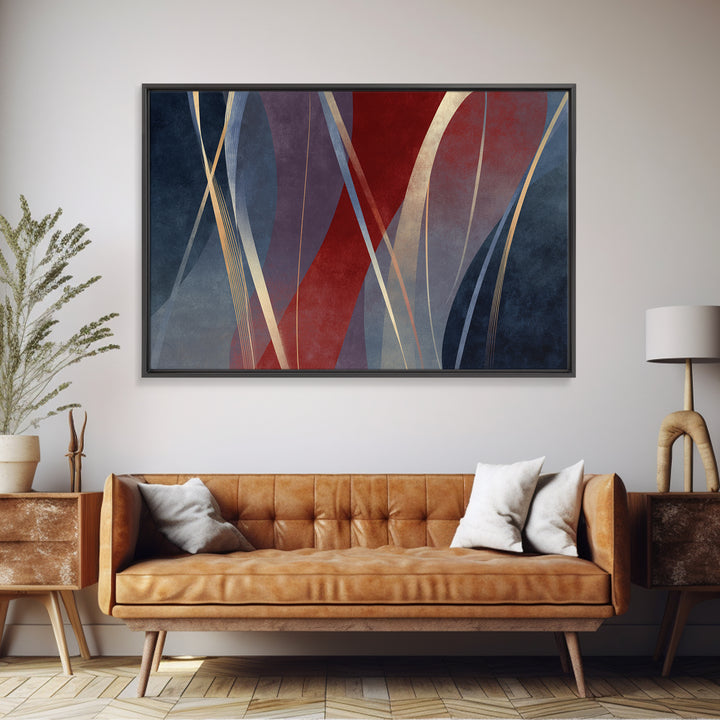 Abstract Rhythm Lines Like Painted Music Canvas Print, Music Studio Art, Paul Mccartney, Studio Decor, Fine Art, Rhythm, MSA-3x2-51