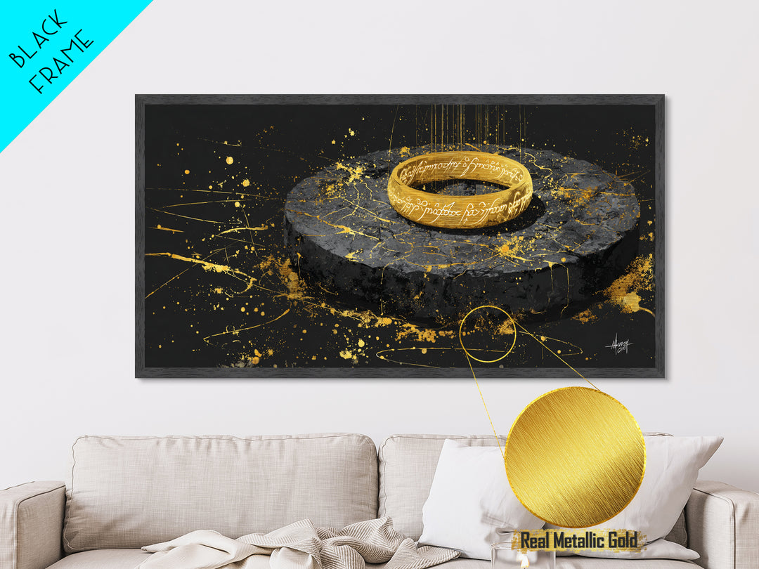 Mythic Norse Warriors Metallic Gold Art Viking Battle Silhouette Metal Art, Office Wall Decor or Dad Gift framed in real wood