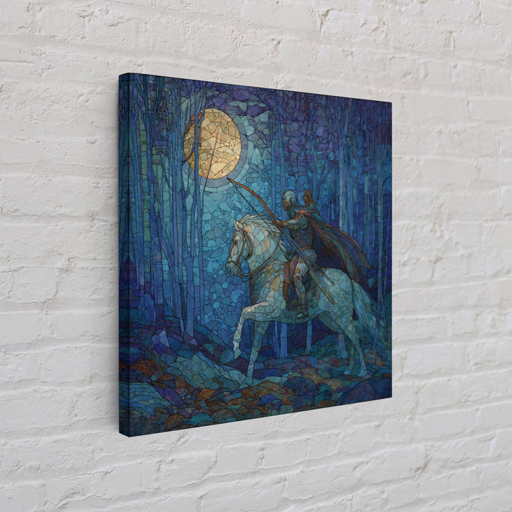 Centaur Archer in Misty Forest Framed Canvas Print, Mythological Art, Luxury Decor, Living Room Decor, Fine Art, Legend, MYT-1x1-40