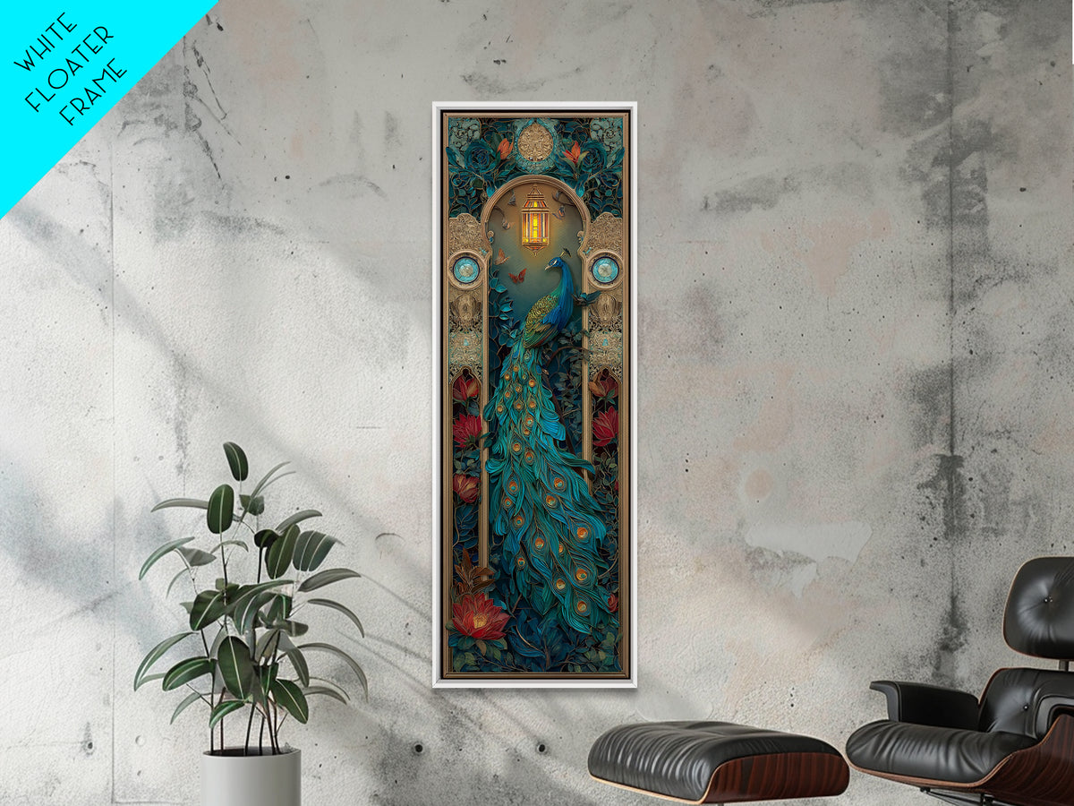Hera Peacock Symbolism Canvas Print, Mythological Art, Dark Academia Decor, Living Room Decor, Fine Art, Legend, Gallery Decor, MYT-1x3-10