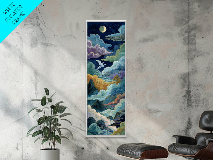Pegasus Flying Above Cloud Kingdom Canvas Print, Mythological Art, Artwork, Living Room Decor, Legend, Gallery Wall Art, MYT-1x3-81