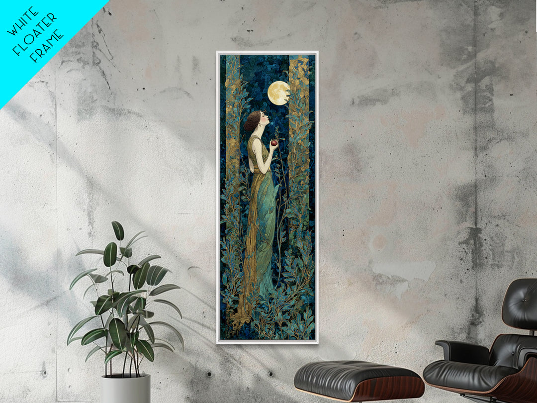 Persephone Holding Pomegranate Framed Canvas Print, Mythological Art, Gallery Wall Art, Living Room Decor, Fine Art, Legend, MYT-1x3-91