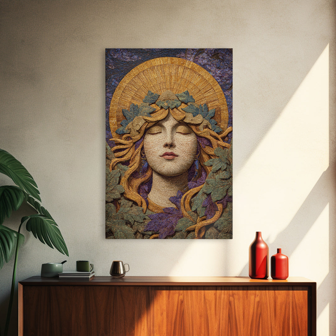 Apollo Sun God Framed Canvas Print, Mythological Art, Wall Art, Living Room Decor, Fine Art, Legend, Artwork, Framed Wall Art, MYT-2x3-38