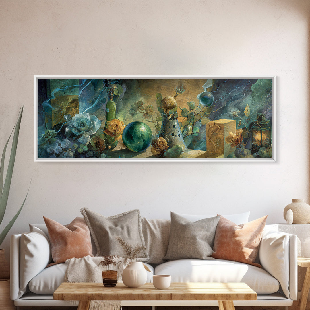 Thor Hammer and Lightning Still Life Canvas Print, Mythological Art, Bedroom Wall Art, Living Room Decor, Fine Art, Legend, MYT-3x1-98
