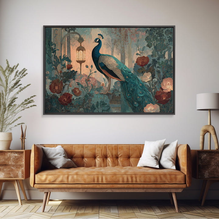 Hera Peacock Symbolism Canvas Print, Mythological Art, Living Room Wall Art, Living Room Decor, Fine Art, Legend, Modern Decor, MYT-3x2-98