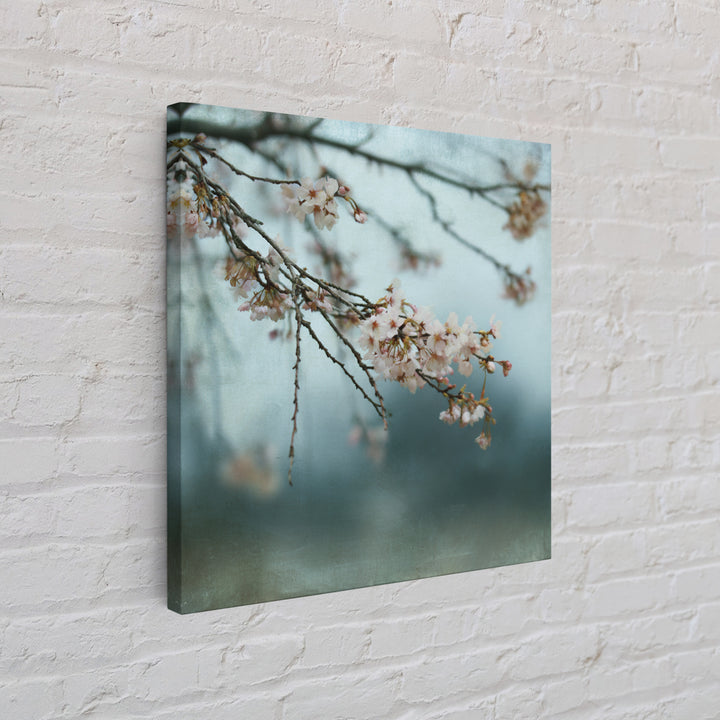 Spring Cherry Blossoms Framed Canvas Print, Nature Art, Art Print, Living Room Decor, Fine Art, Nature, Printable Wall Art, NAT-1x1-40