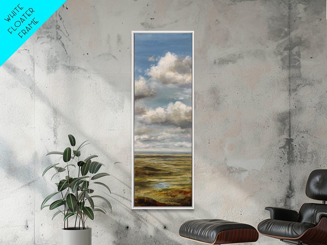 Storm Clouds over a Rolling Prairie Canvas Print, Nature Art, Landscape Art, Living Room Decor, Fine Art, Nature, Boho Decor, NAT-1x3-26