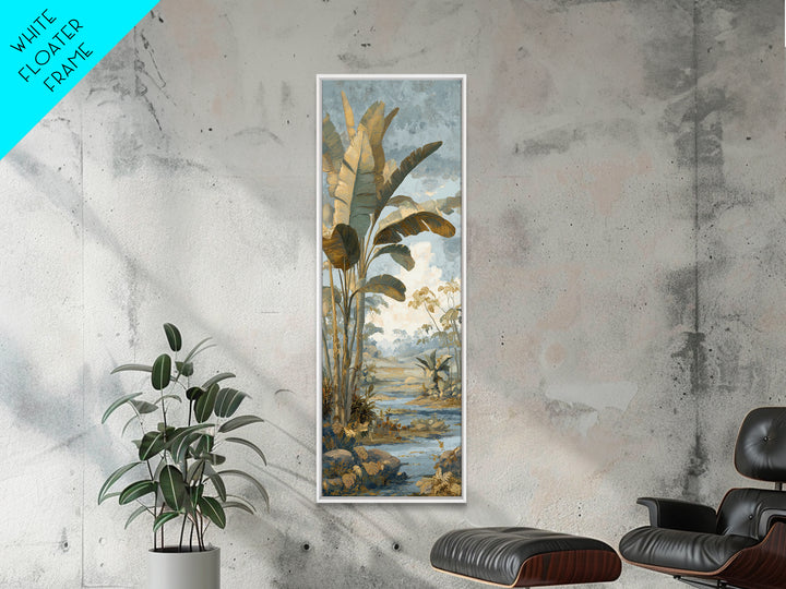 Tropical Jungle Leaves Canvas Print, Nature Art, Fine Art Print, Living Room Decor, Abstract Art, Nature, Poster, Wall Decor, NAT-1x3-57