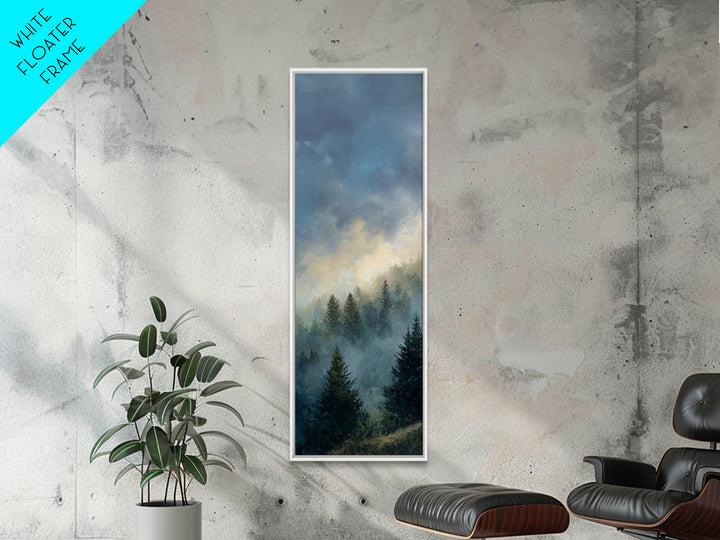 Moody Pine Forest Canvas Print, Nature Art, Art Print, Living Room Decor, Fine Art, Nature, Printable Wall Art, Wall Hangings, NAT-1x3-77