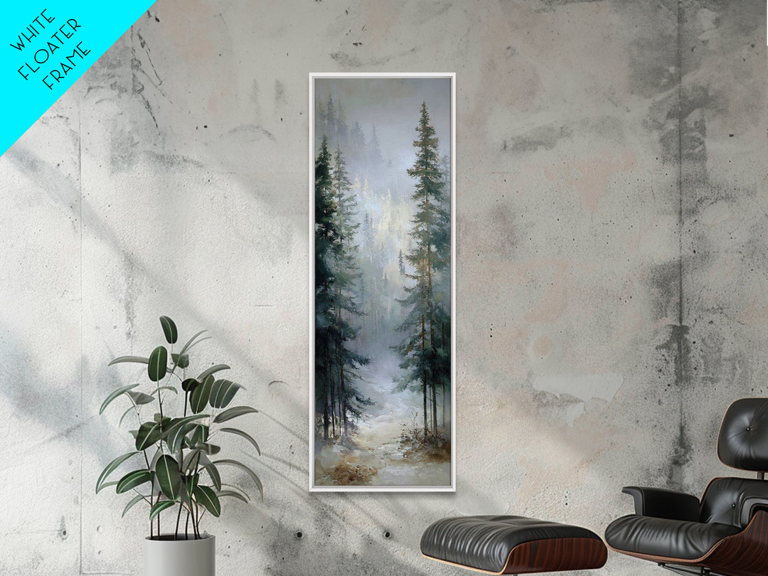 Mushroom Cluster in Enchanted Woodland Framed Canvas Print, Nature Art, Digital Download Art, Living Room Decor, Oil Painting, NAT-1x3-91