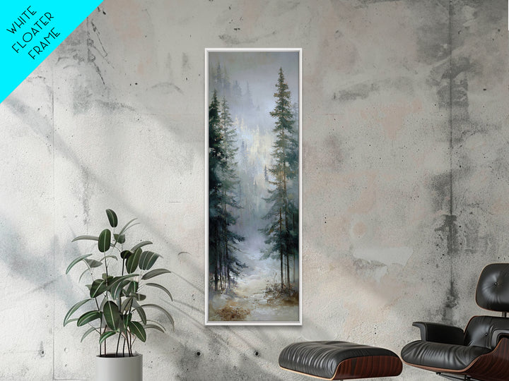 Mushroom Cluster in Enchanted Woodland Framed Canvas Print, Nature Art, Digital Download Art, Living Room Decor, Oil Painting, NAT-1x3-91