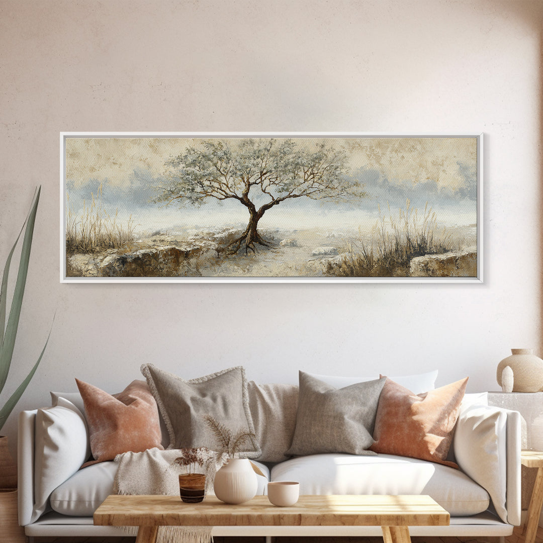Tree of Life Canvas Print, Nature Art, Luxury Decor, Living Room Decor, Fine Art, Nature, Mushroom, Printable Wall Art, NAT-3x1-31