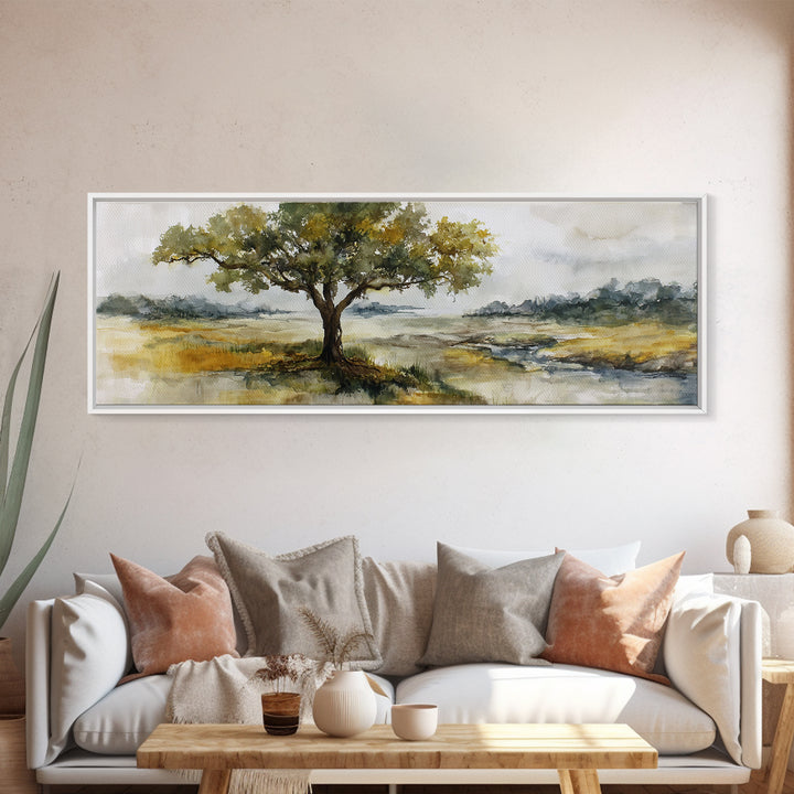 Tree of Life Framed Canvas Print, Nature Art, Neutral Decor, Living Room Decor, Fine Art, Nature, Wall Art, Home Decor, NAT-3x1-7