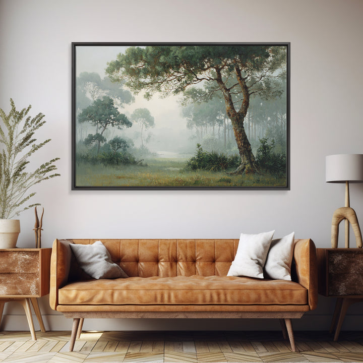 Tree of Life Framed Canvas Print, Nature Art, Poster, Living Room Decor, Watercolor Art, Nature, Abstract Wall Art, 3d Wall Art, NAT-3x2-91