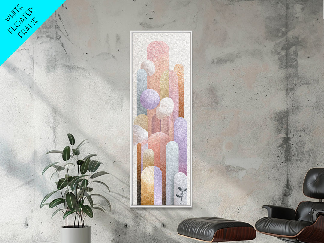 Neutral Boho Sun and Arch Shapes Canvas Print, Nursery Decor, Nursery Art, Abstract Art, Nursery, Kids Wall Art, NDE-1x3-23