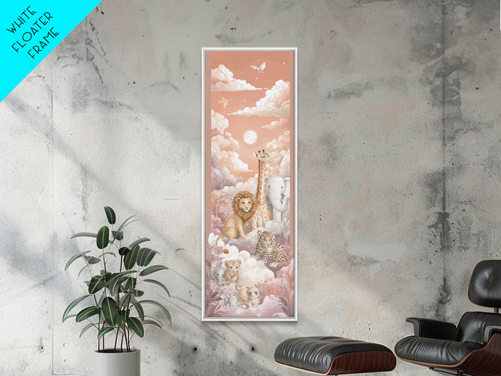 Animal Alphabet Scene Without Readable Letters Canvas Print, Nursery Art, Kids Room Wall Art, Nursery Decor, Fine Art, Nursery, NUR-1x3-95