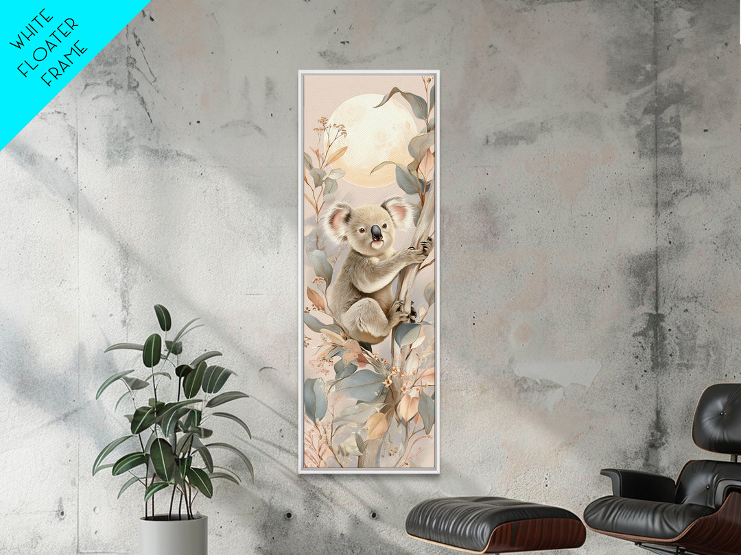 Sleeping Koala on Eucalyptus Branch Canvas Print, Nursery Art, Kids Room Art, Nursery Decor, Fine Art, Nursery, NUR-1x3-97