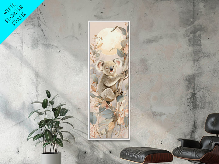 Sleeping Koala on Eucalyptus Branch Canvas Print, Nursery Art, Kids Room Art, Nursery Decor, Fine Art, Nursery, NUR-1x3-97