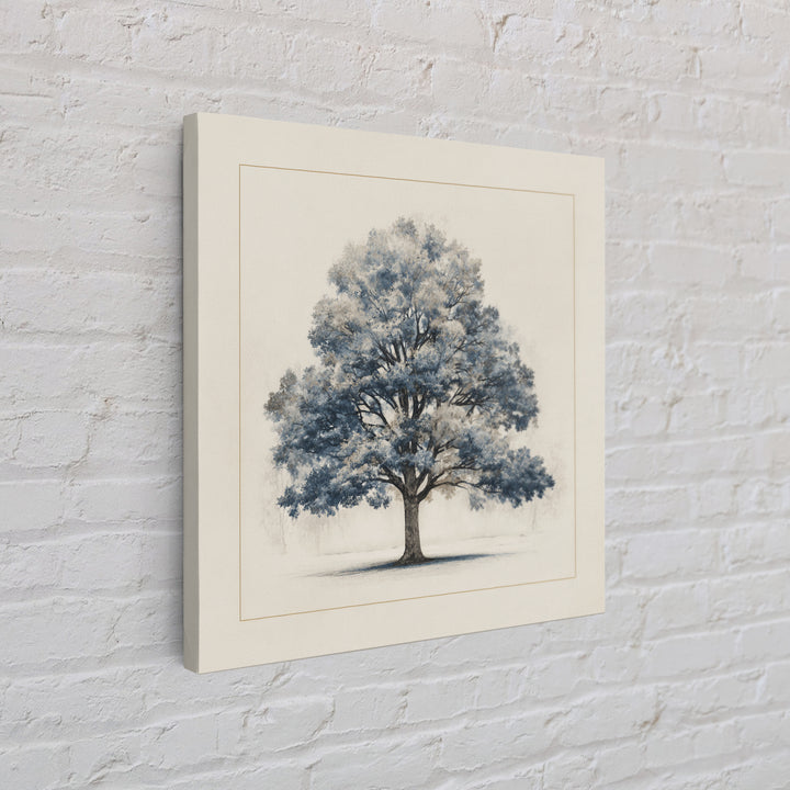 Ink Wash Tree Symbolizing Stability Canvas Print, Office Art, Living Room Decor, Office Decor, Fine Art, Focus, Fine Art Print, OFF-1x1-14