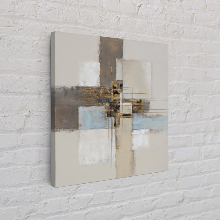 City Map Abstract Canvas Print, Office Art, Digital Art, Office Decor, Abstract Art, Focus, Ai Art, Printable Art, OFF-1x1-20