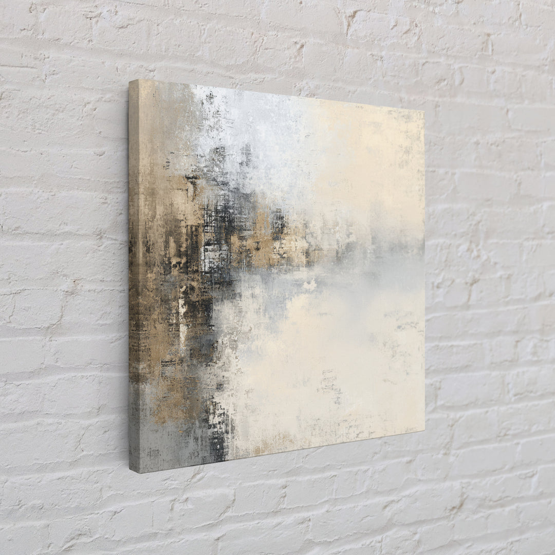 City Map Abstract Framed Canvas Print, Office Art, Digital Wall Art, Office Decor, Abstract Art, Focus, Dopamine Decor, OFF-1x1-44