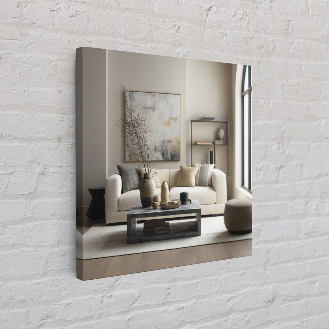 Monochrome Bridge Structure Framed Canvas Print, Office Art, Canvas Print, Office Decor, Abstract Art, Focus, Art Print, OFF-1x1-58